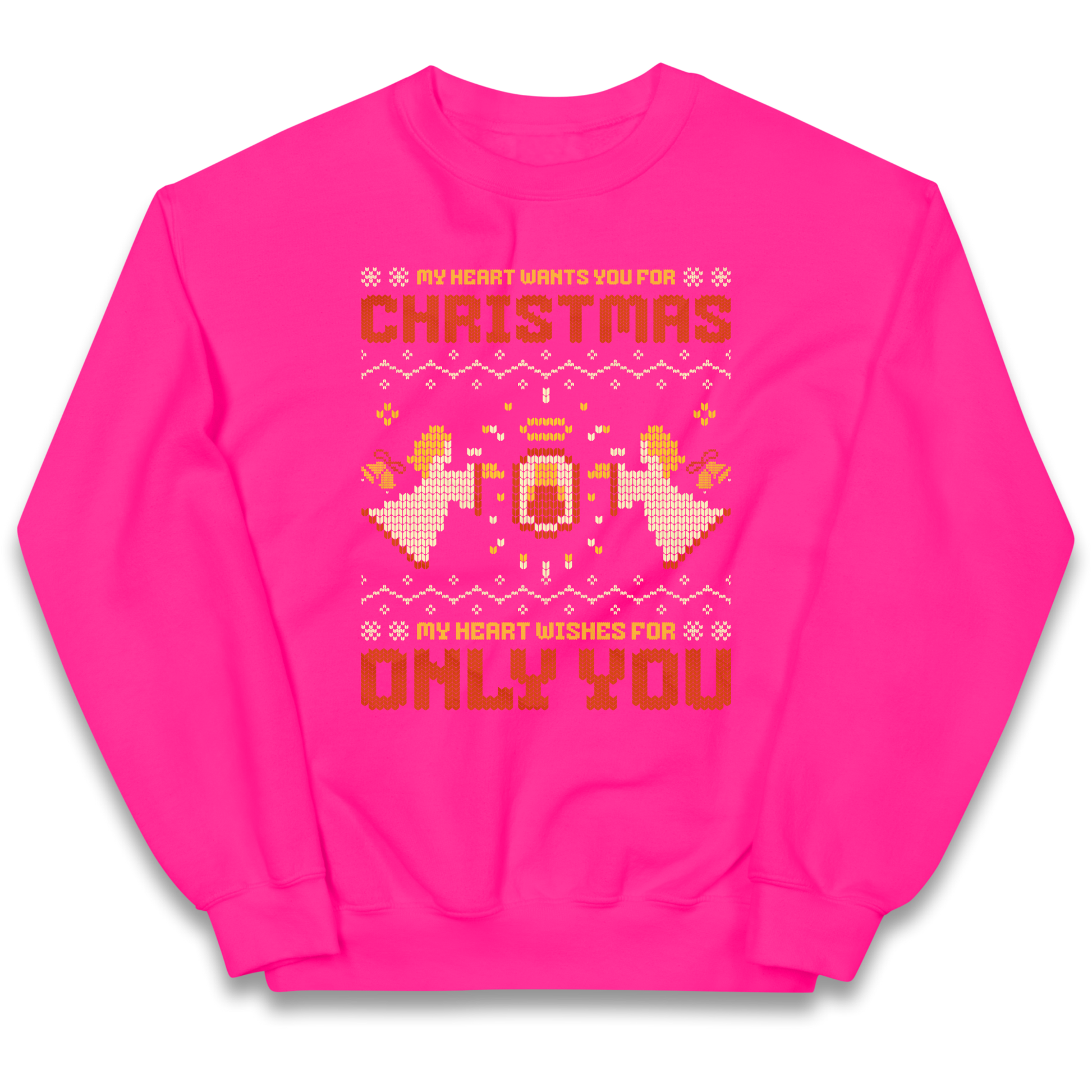 My Heart Wants You For Christmas Only You Christmas kids sweatshirt