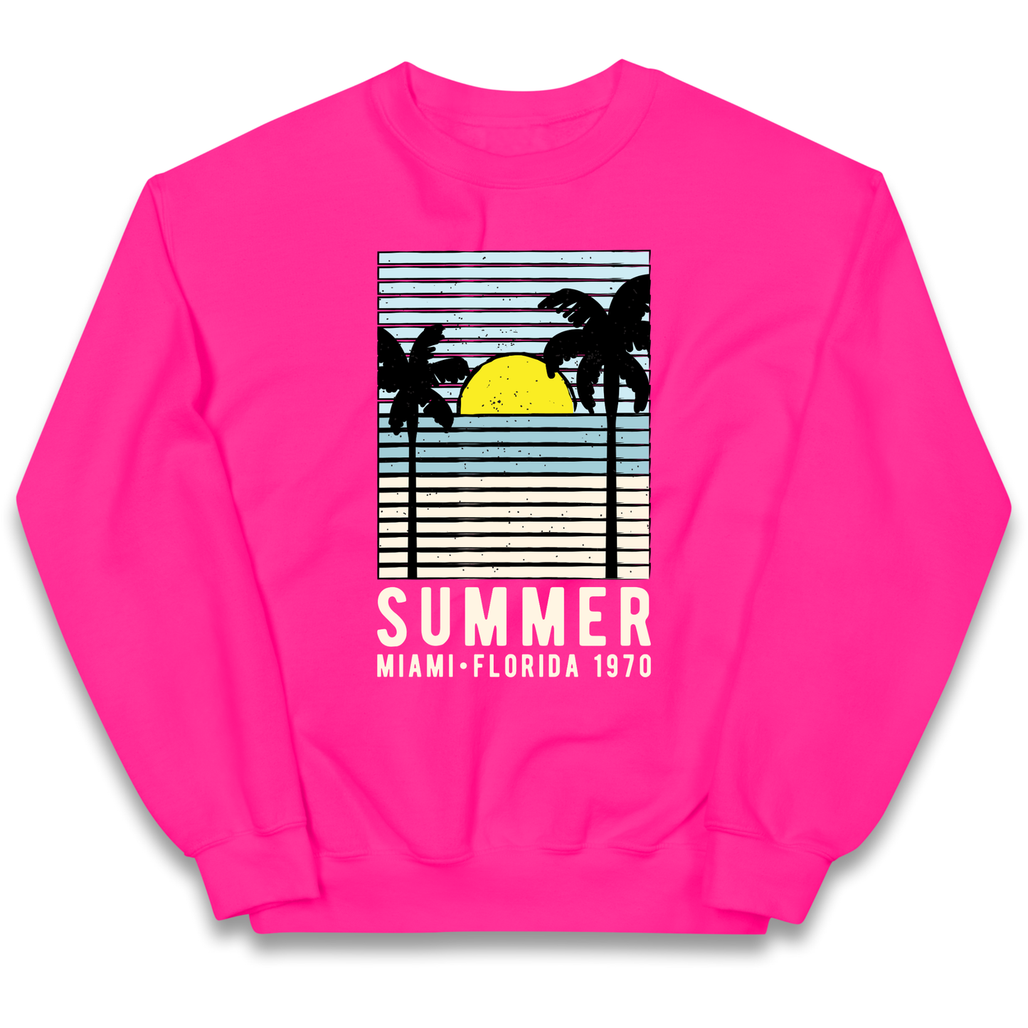 Summer Miami Florida 1970 kids sweatshirt