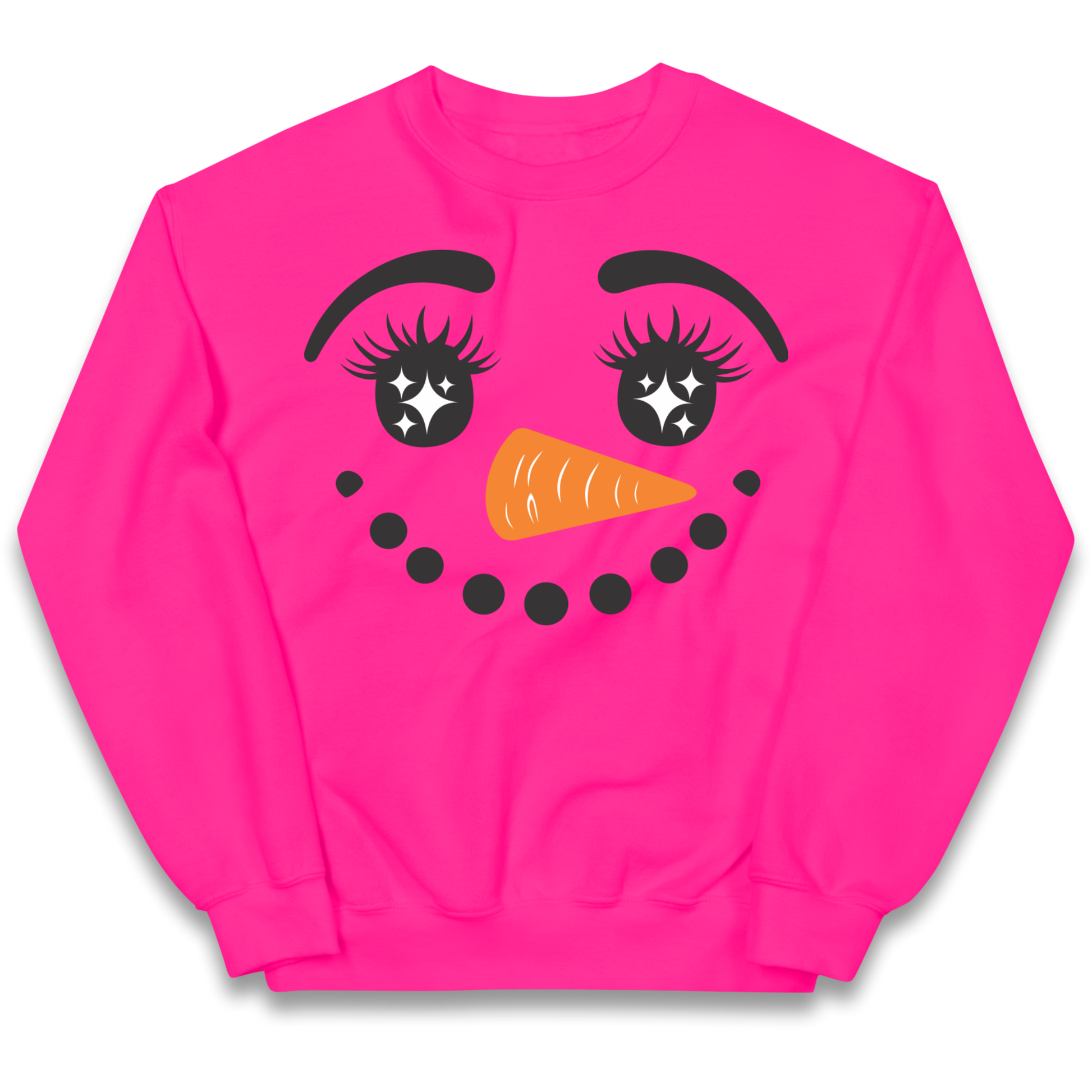Snowman Face Christmas kids sweatshirt