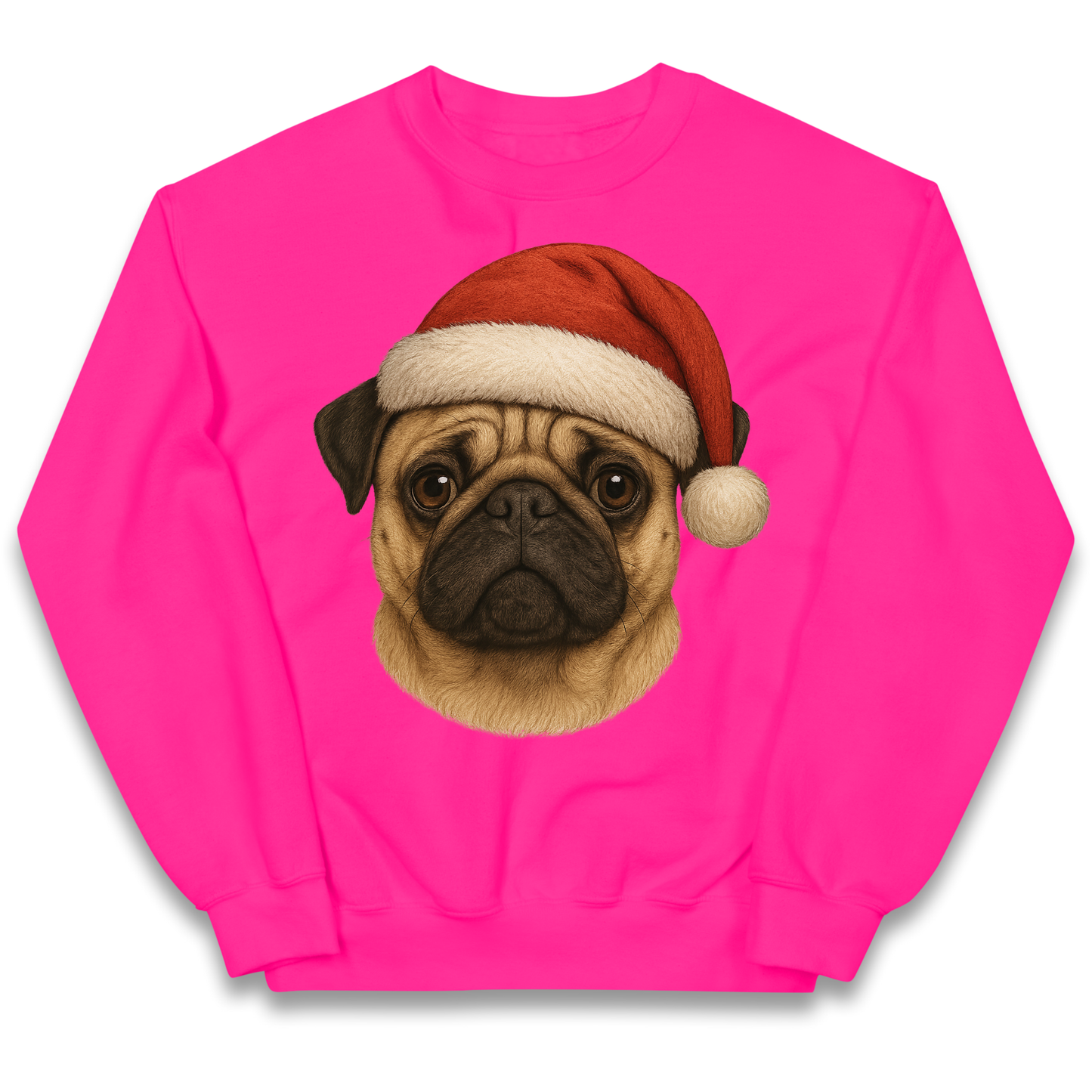 Pug Face Christmas kids sweatshirt