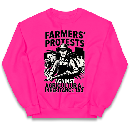 Farmers’ Protests Against Agricultural Inheritance Tax kids sweatshirt