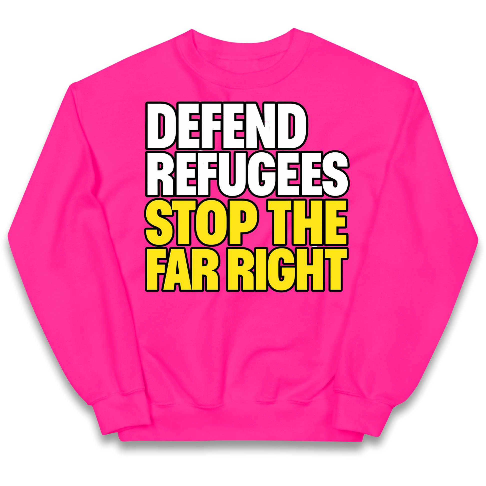 Defend Refugees Stop The Far Right kids sweatshirt