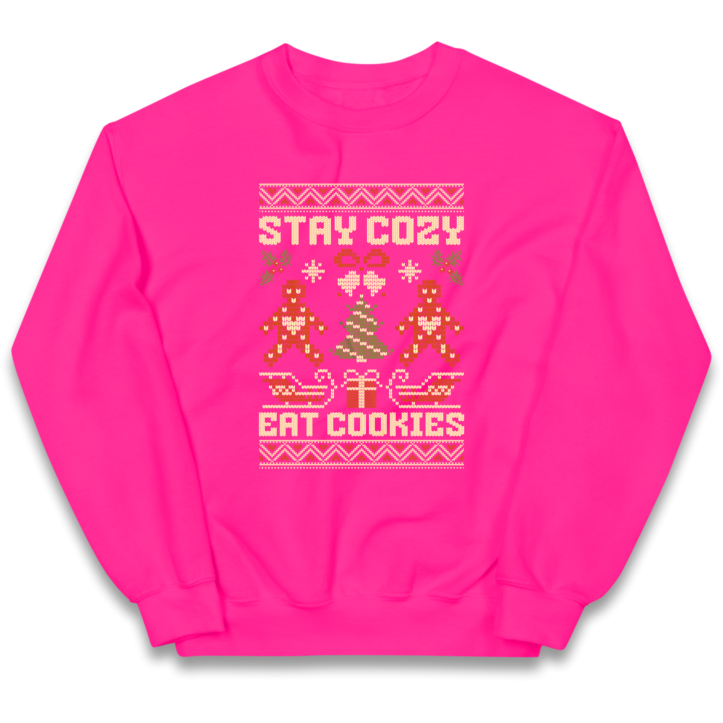 Stay Cozy Eat Cookies Christmas kids sweatshirt