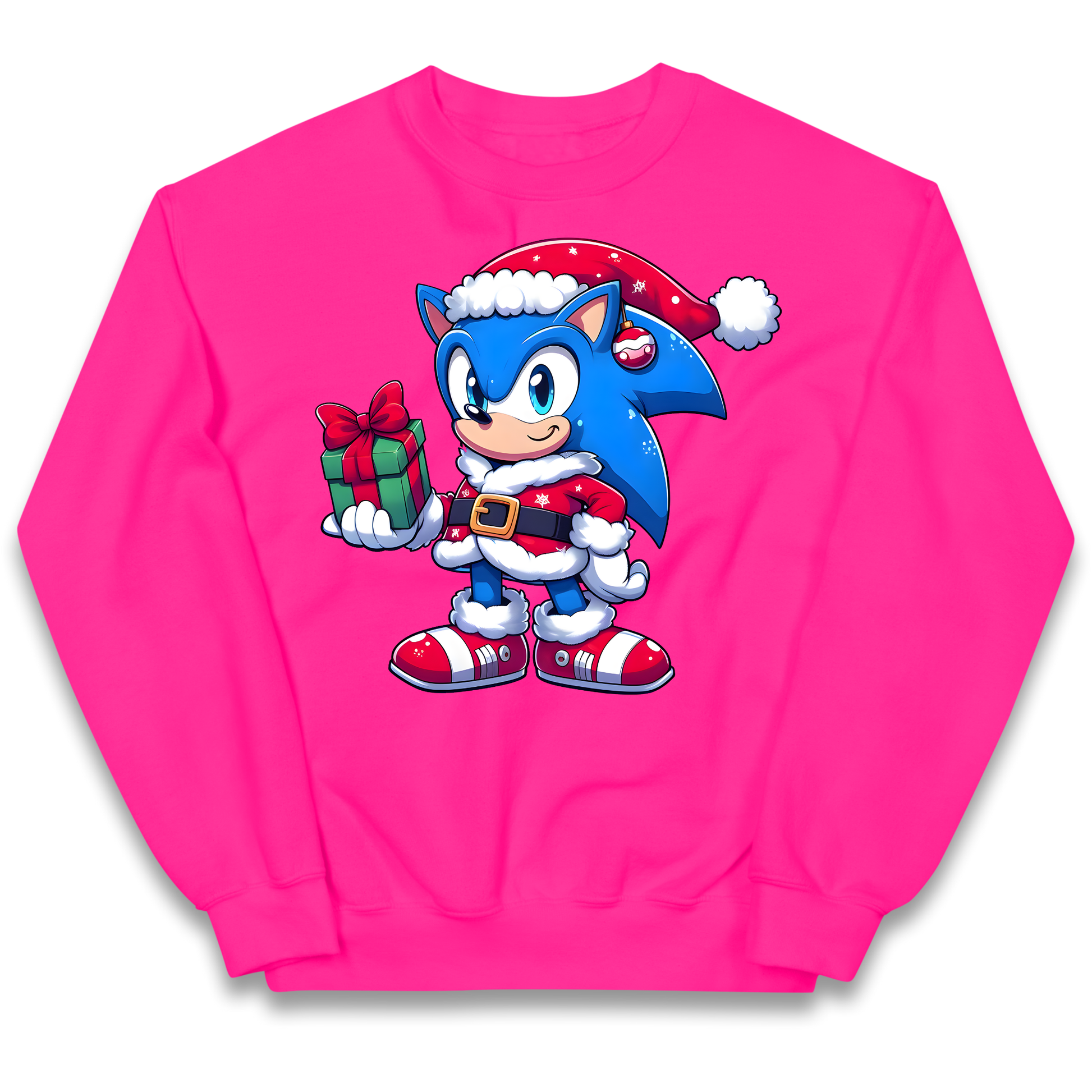 Sonic The Hedgehog Santa kids sweatshirt