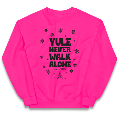 Yule Never Walk Alone Liverpool Christmas kids sweatshirt