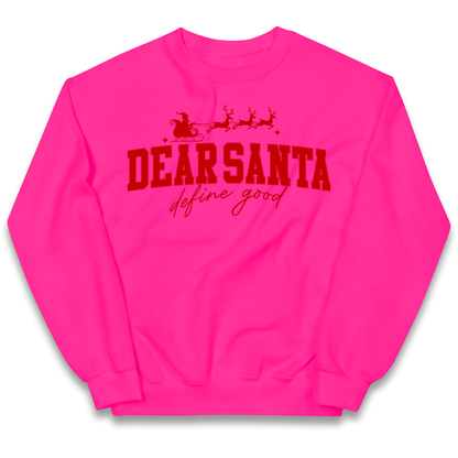 Dear Santa Christmas kids sweatshirt