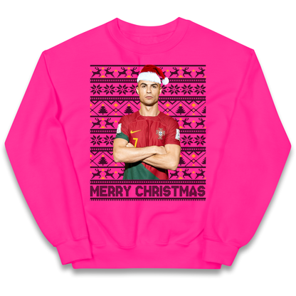 Merry Christmas Ronaldo kids sweatshirt