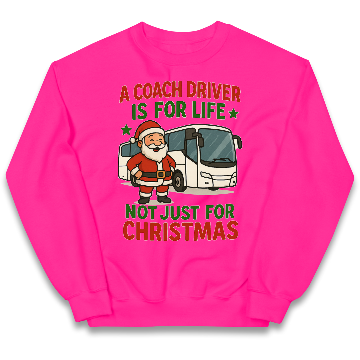 Coach Driver Christmas Kids Jumper