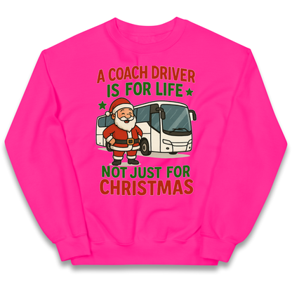Coach Driver Christmas Kids Jumper
