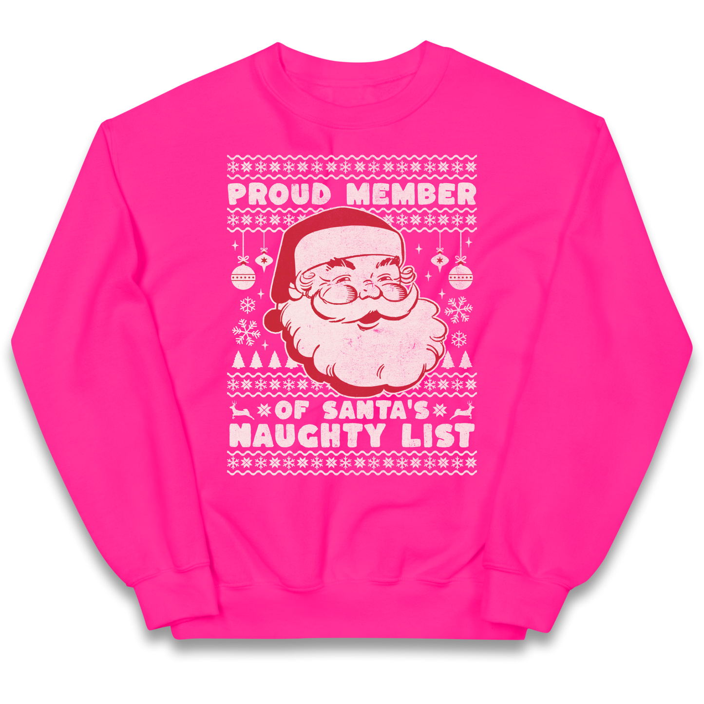 Proud Member Of Santas Naughty List Christmas kids sweatshirt