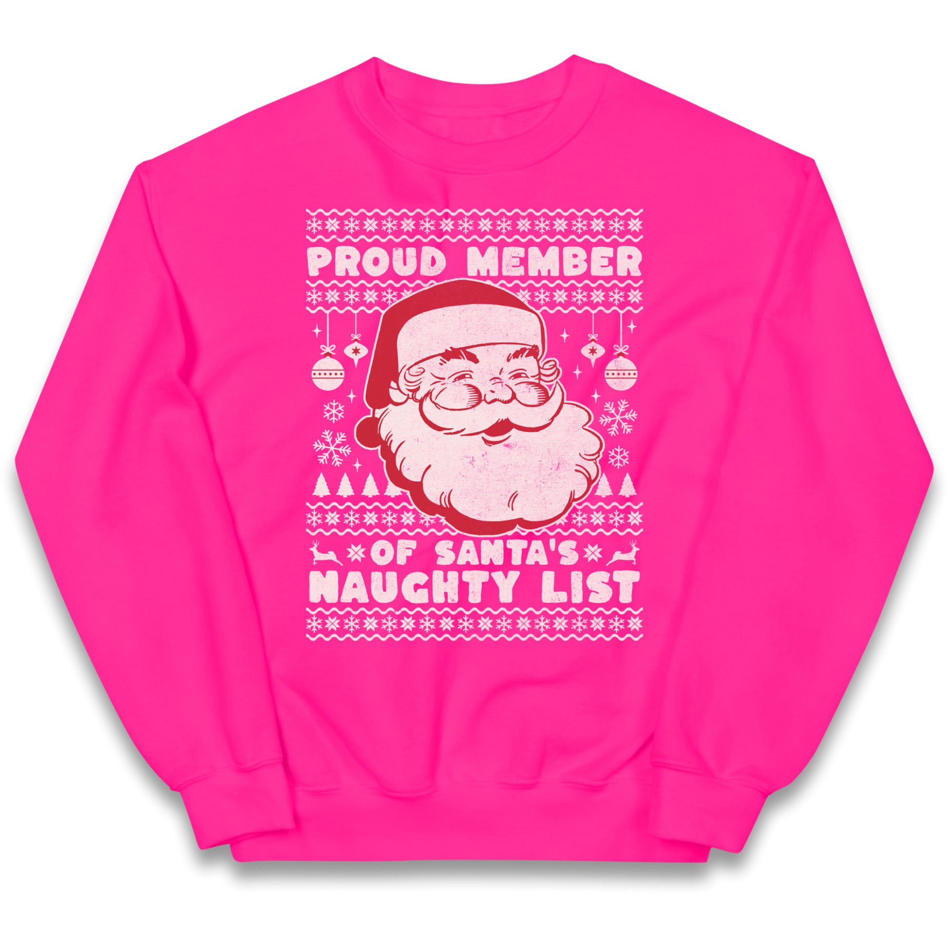 Proud Member Of Santas Naughty List Christmas kids sweatshirt