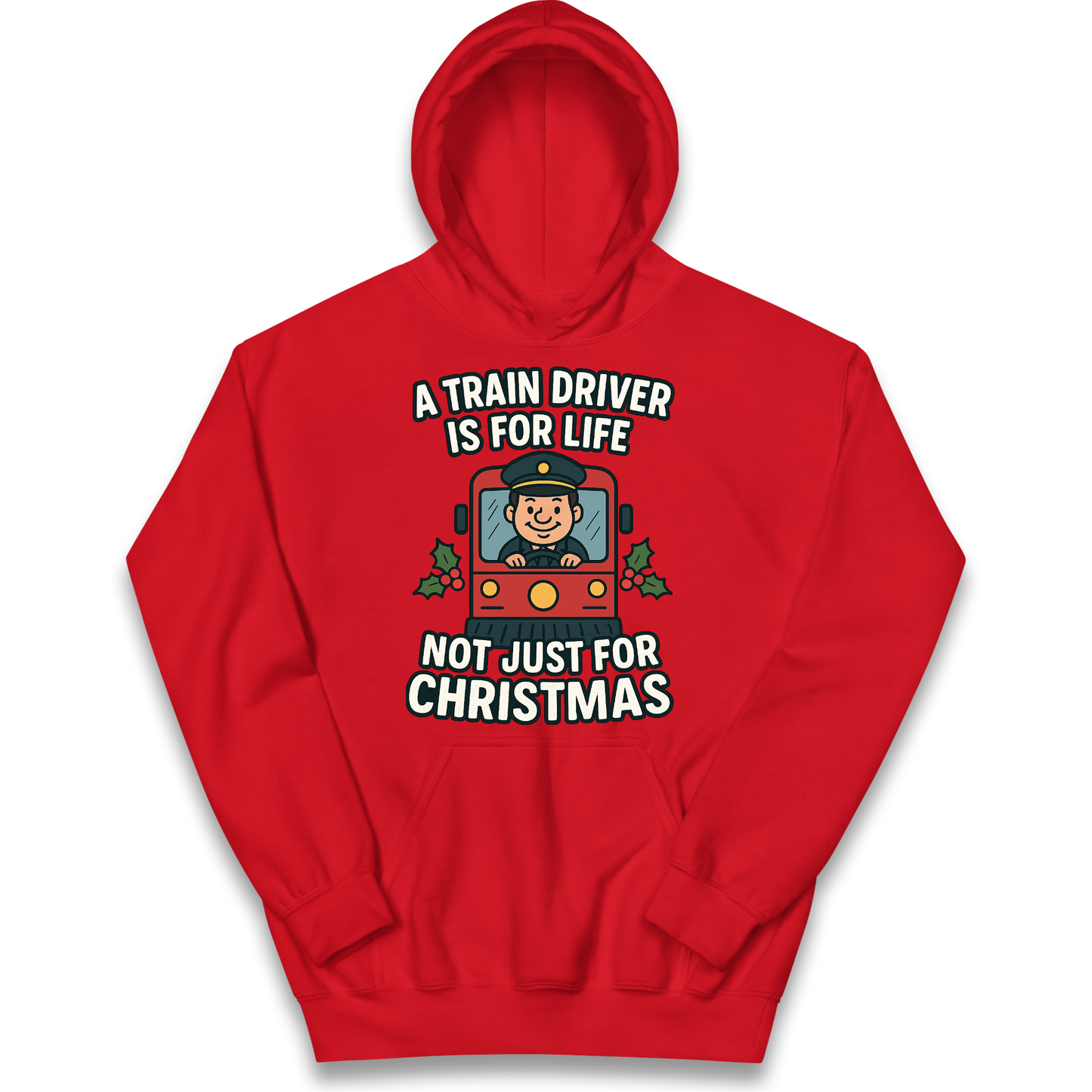 Train Driver Christmas Kids Hoodie
