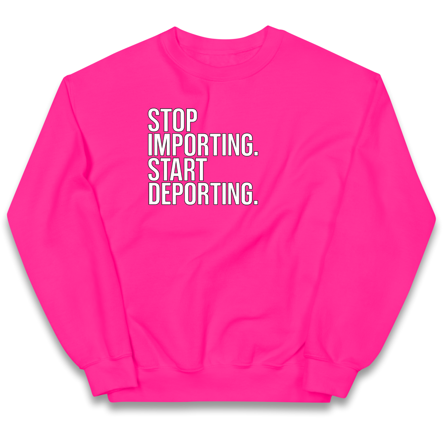 STOP IMPORTING START DEPORTING kids sweatshirt
