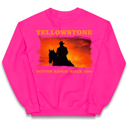 Yellowstone Dutton Ranch Since 1886 kids sweatshirt
