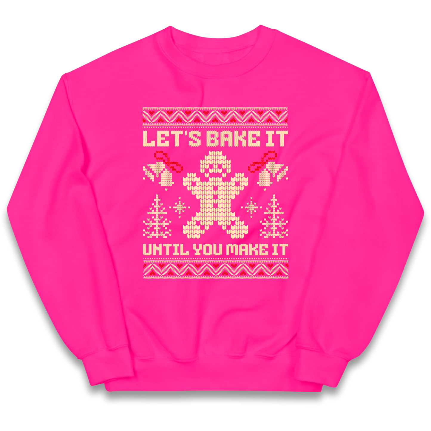 Lets Bake It Until You Make it Christmas kids sweatshirt