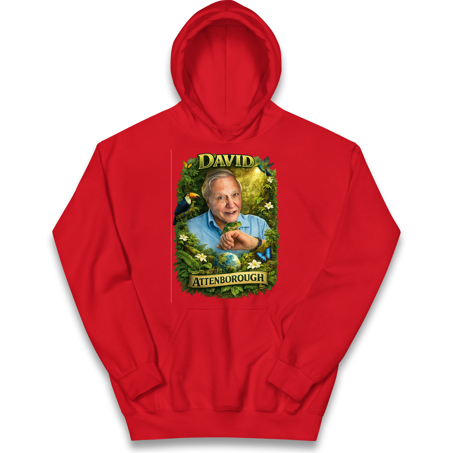 David Attenborough Kids Hoodie