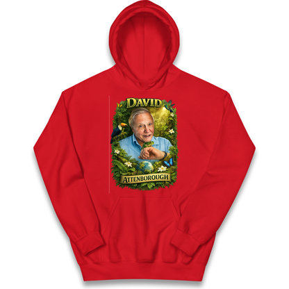 David Attenborough Kids Hoodie