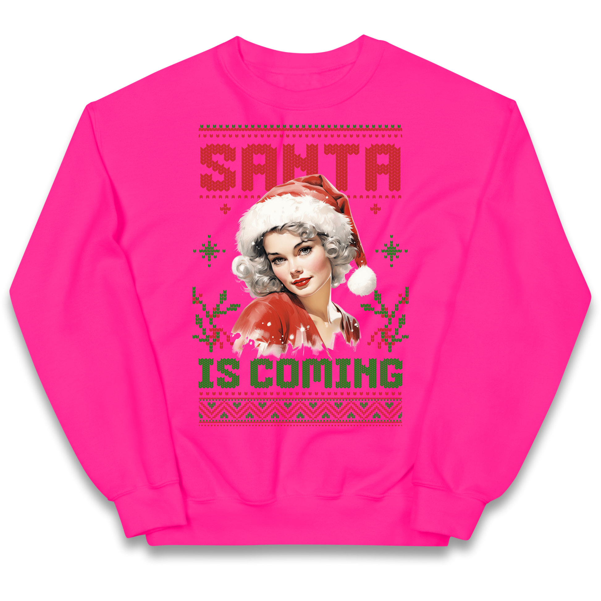 Santa is Coming Christmas kids sweatshirt
