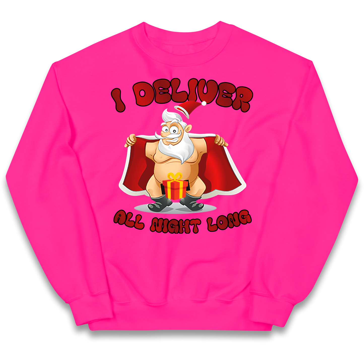Santa Claus I Deliver All Night Long Christmas kids sweatshirt