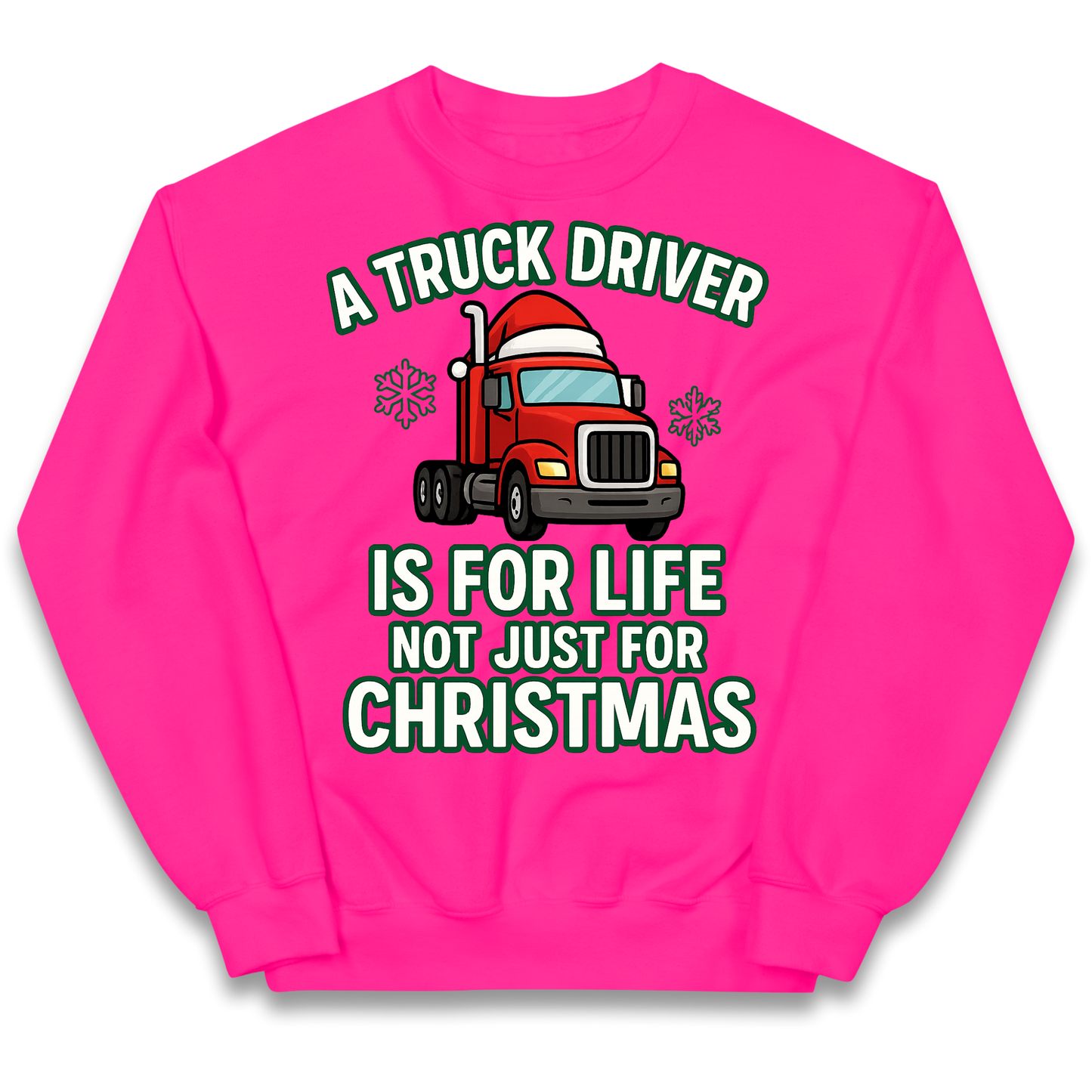 Truck Driver Christmas Kids Jumper