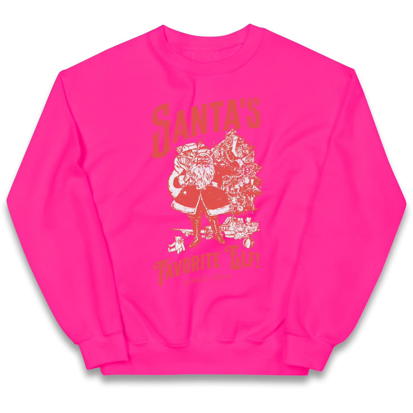 Santas Favourite Elf Christmas kids sweatshirt