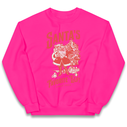 Santas Favourite Elf Christmas kids sweatshirt