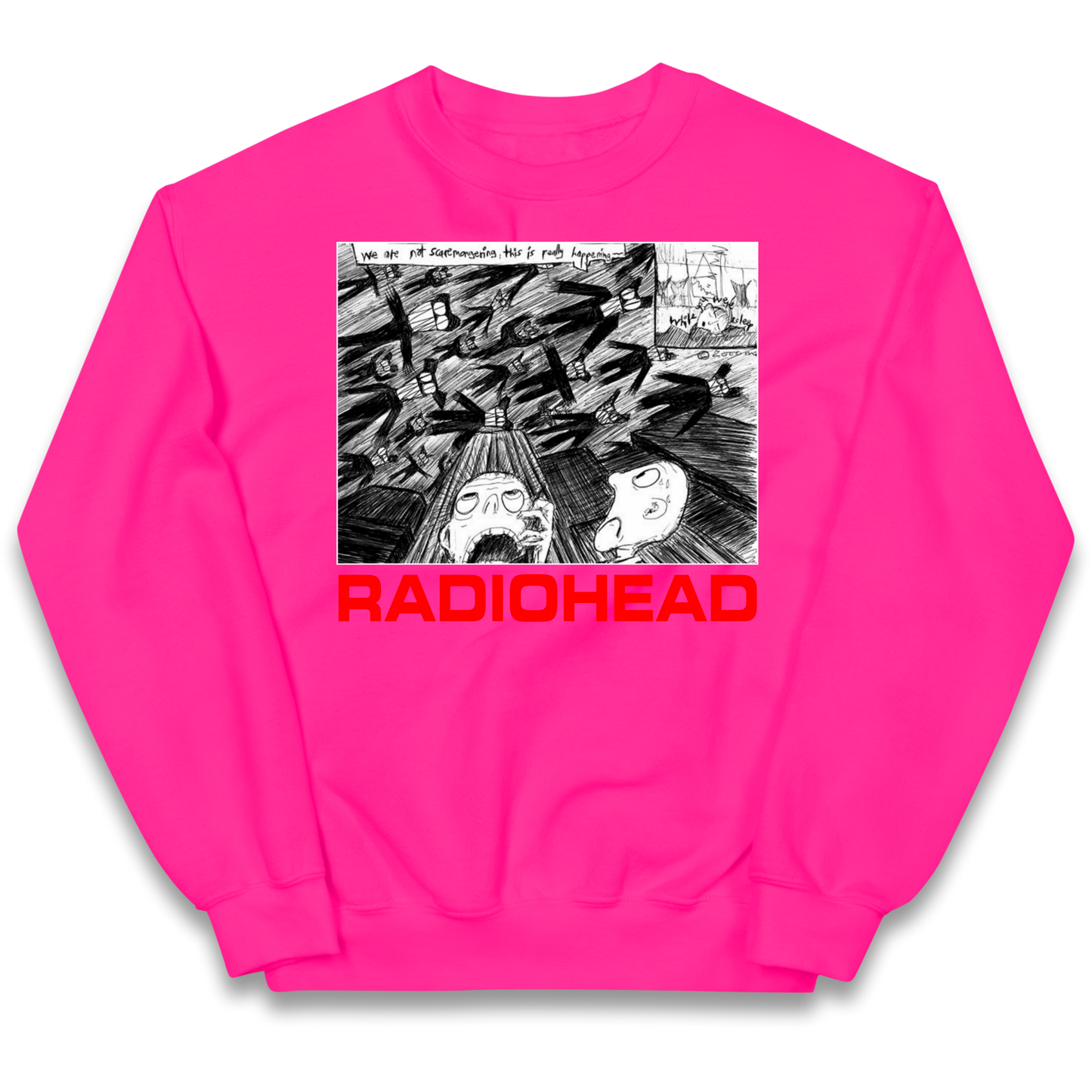 Radiohead We Are Not Screaming kids sweatshirt