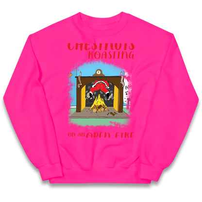 Chestnuts Roasting On An Open Fire Christmas kids sweatshirt