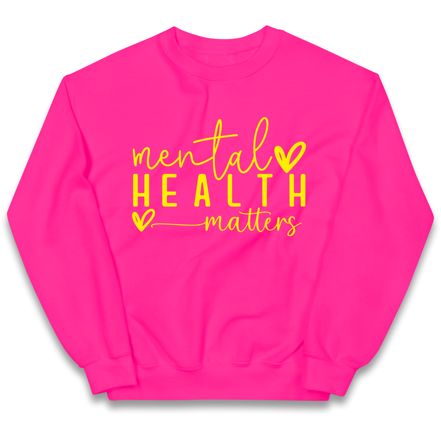 Yellow Mental Health kids sweatshirt