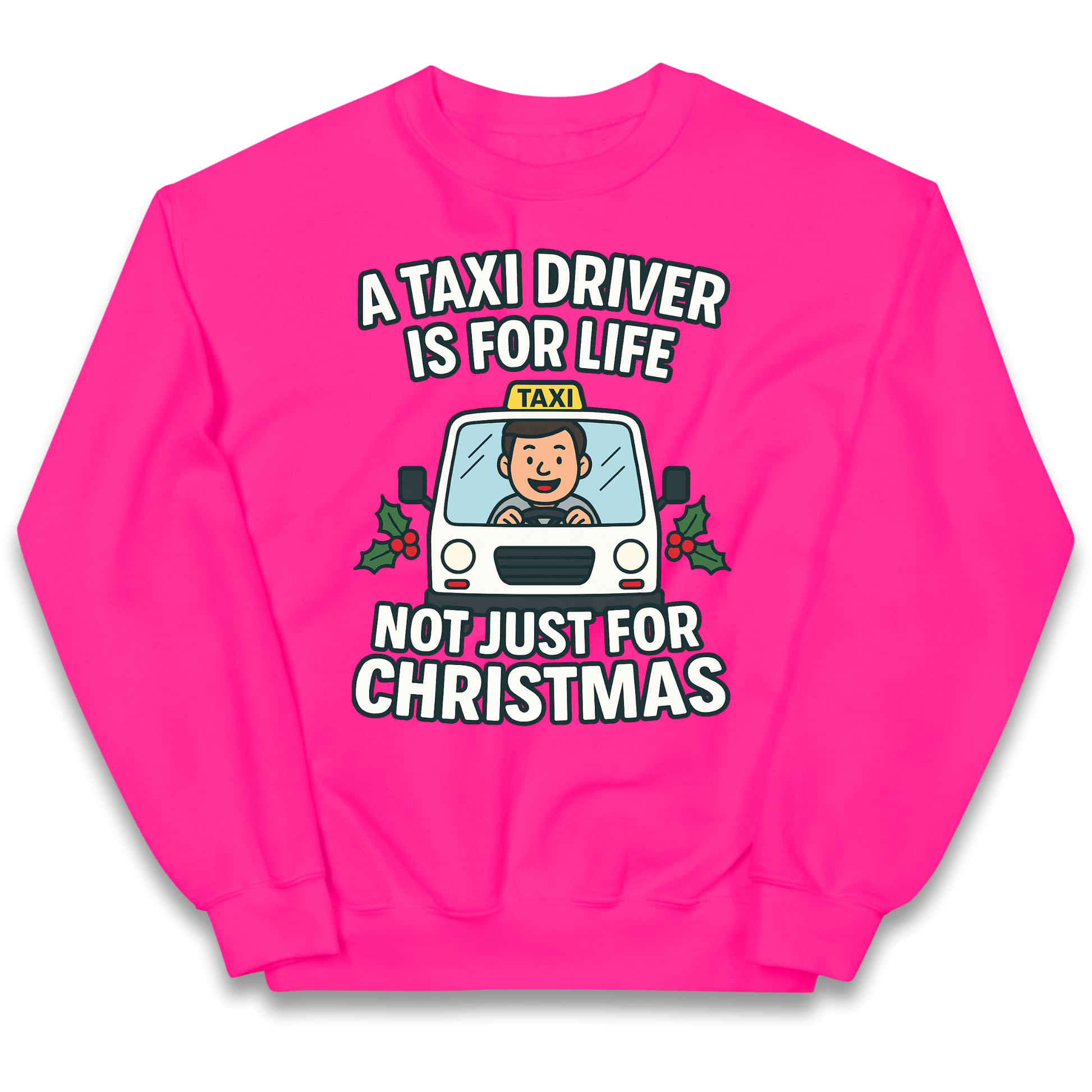 Taxi Driver Christmas Kids Jumper