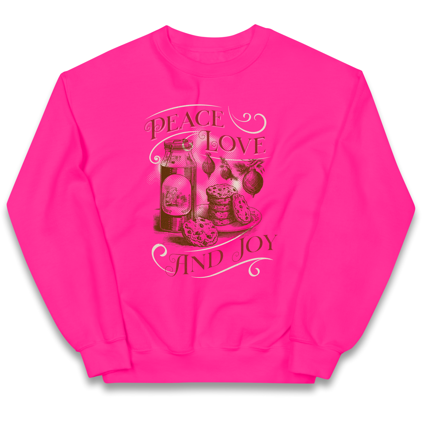Peace Love And Joy Christmas kids sweatshirt