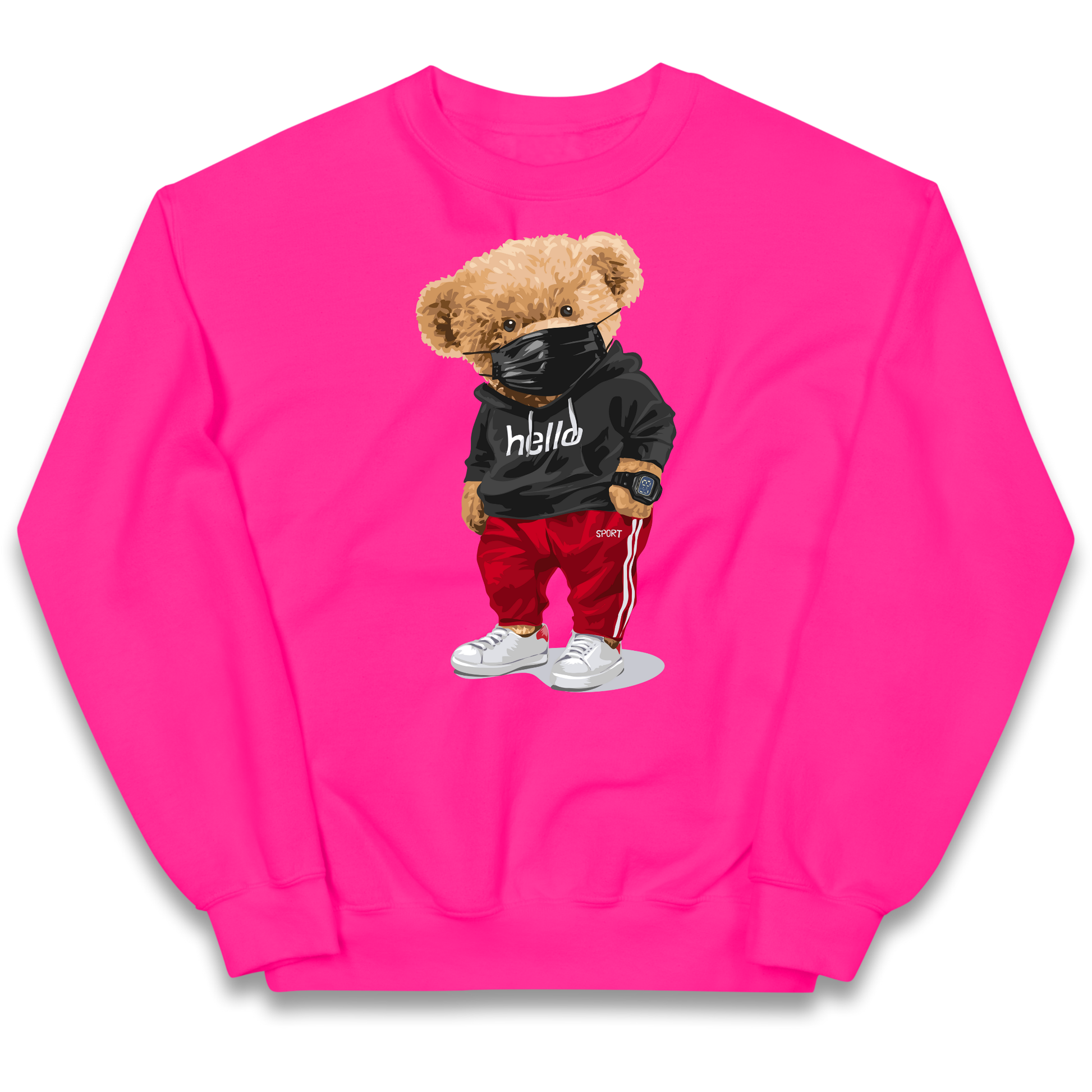 Teddy Bear Hello Streetwear kids sweatshirt