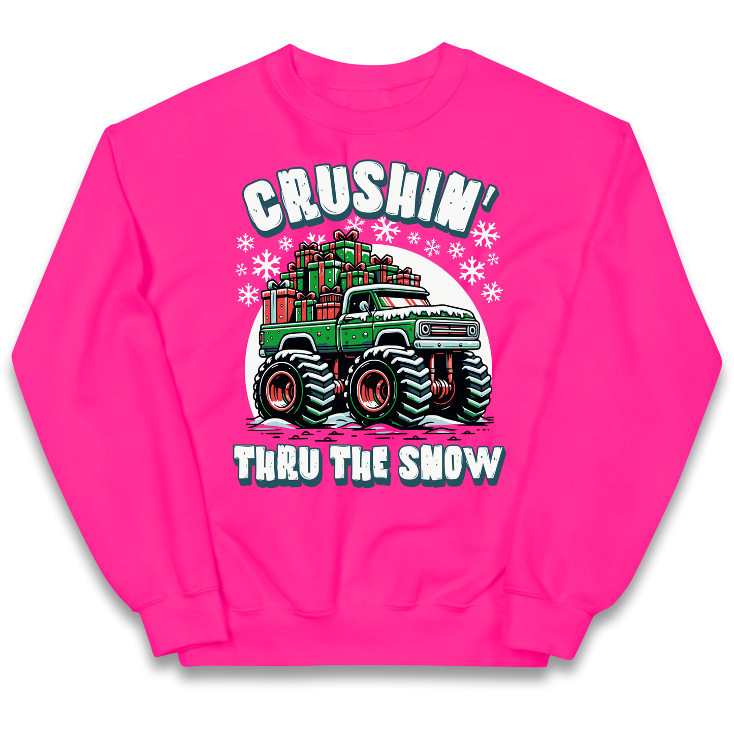 Crushin Thru The Snow kids sweatshirt