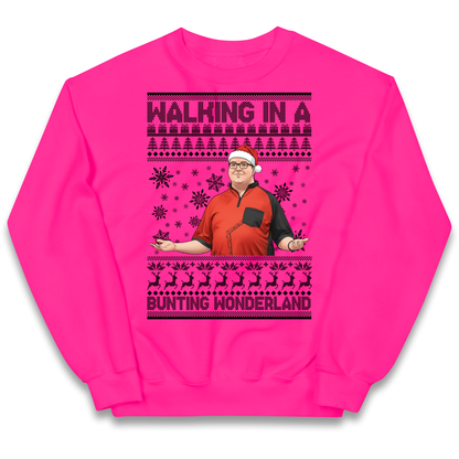 Bunting Wonderland Kids Sweatshirt