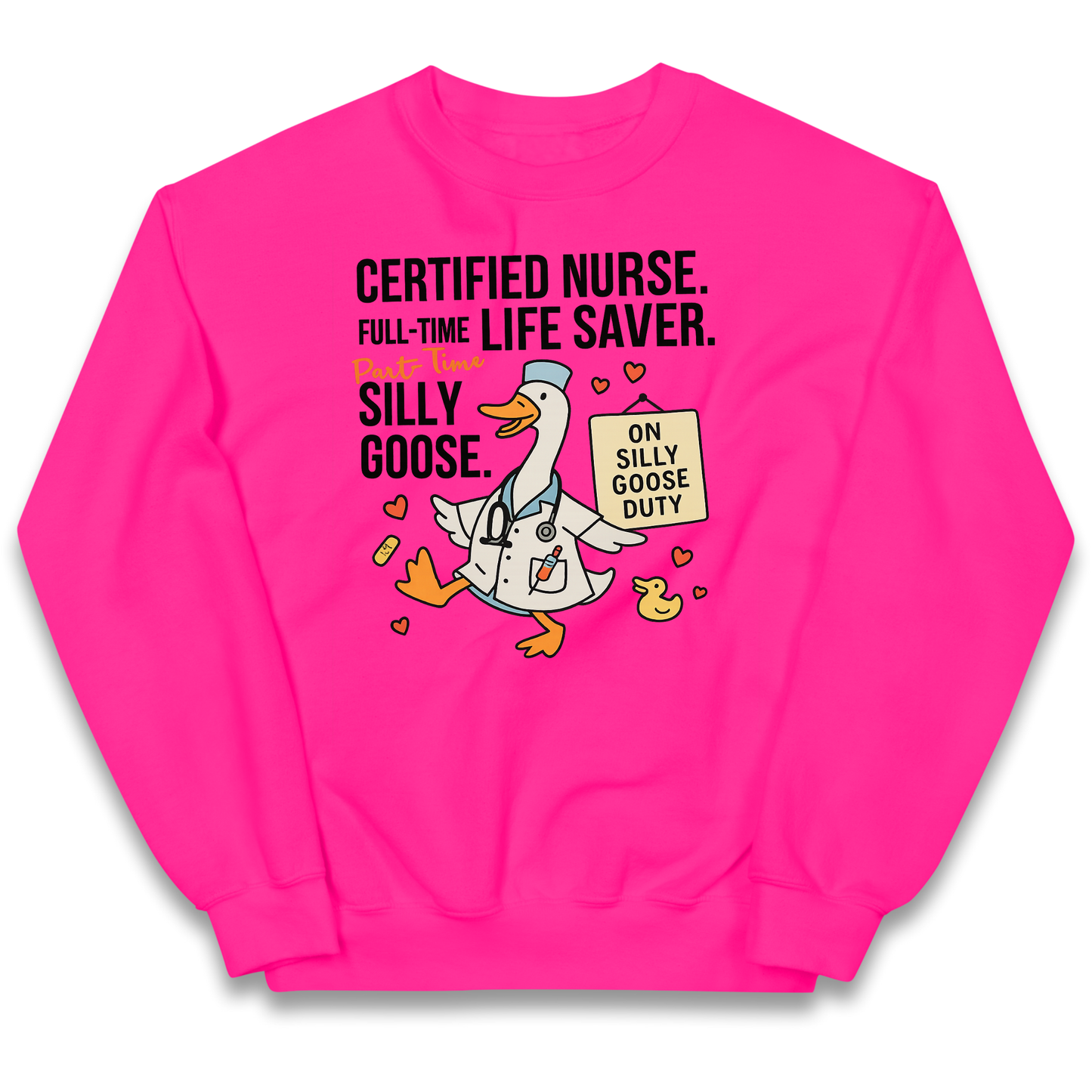 Full Time Nurse Part Time Silly Goose kids sweatshirt