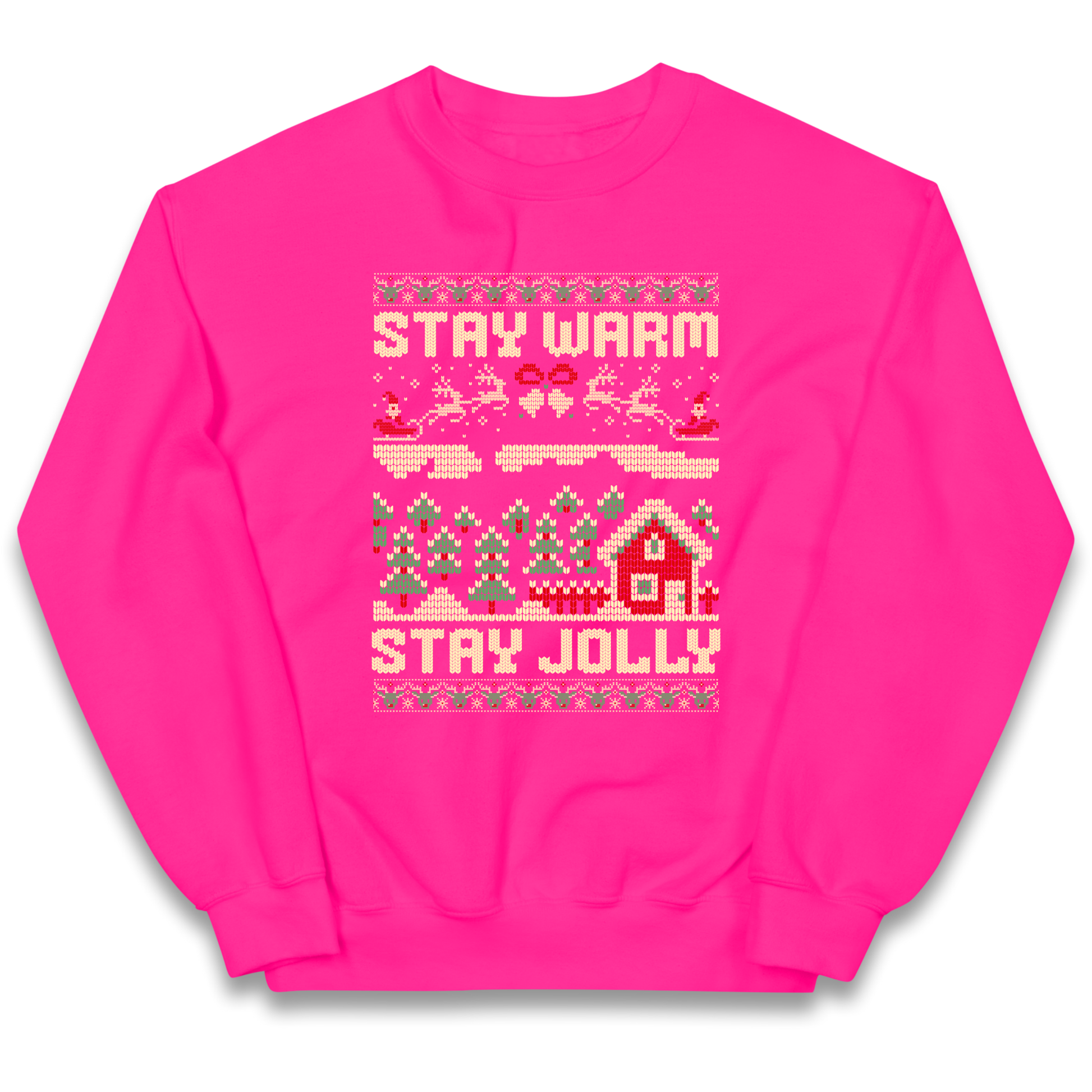 Stay Warm Stay Jolly Christmas kids sweatshirt