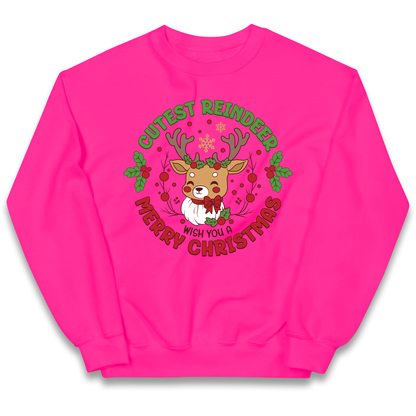 Cutest Reindeer kids sweatshirt