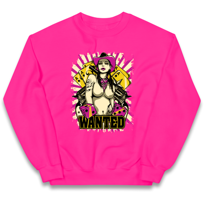 Wanted Ace Of Spades kids sweatshirt