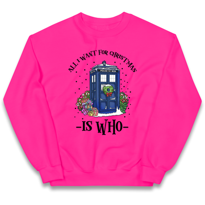 Dr Who Christmas kids sweatshirt