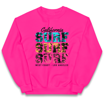 California Surf Surf Surf kids sweatshirt