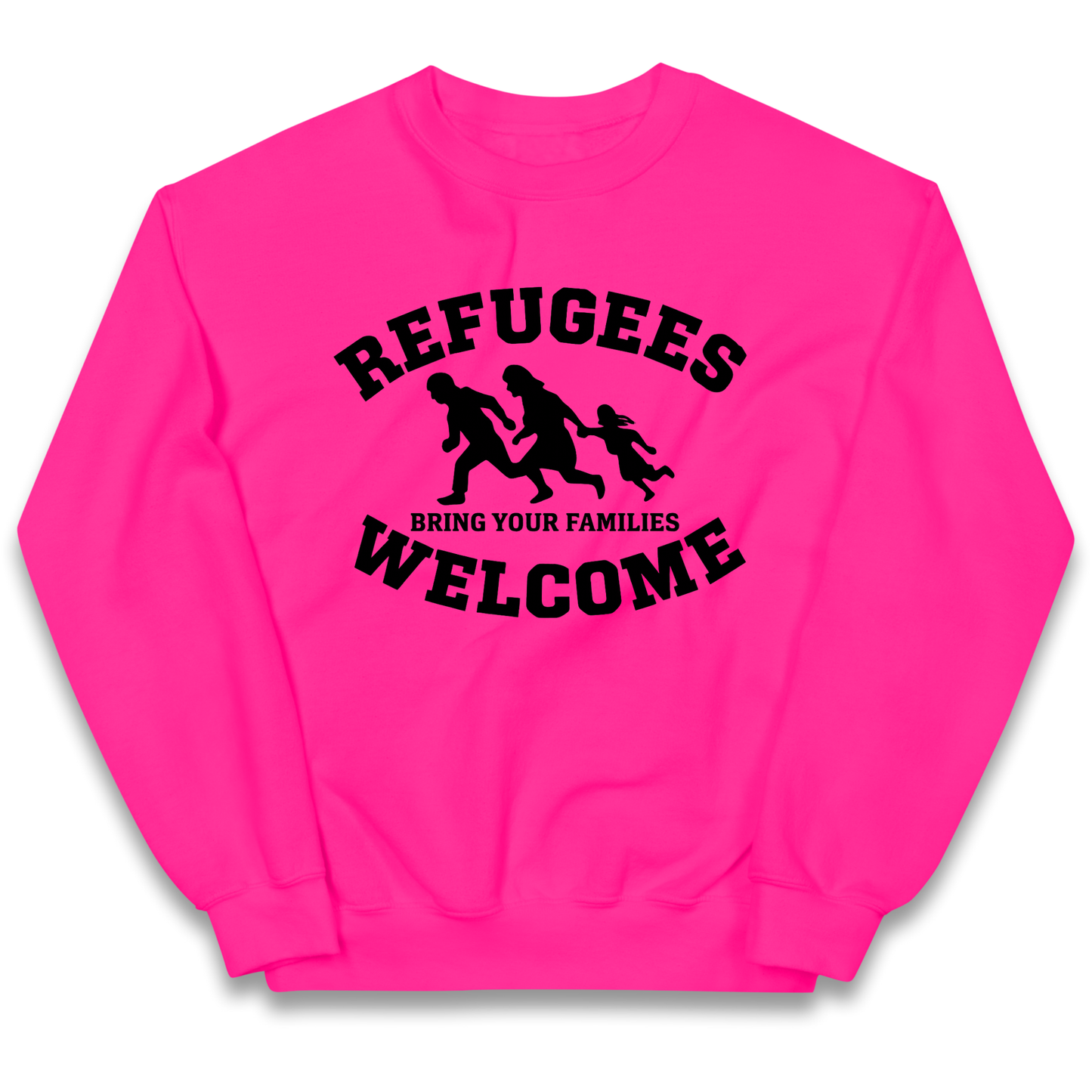 Welcome Refugees kids sweatshirt