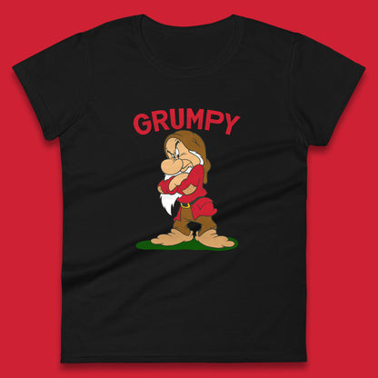 Seven 7 Dwarfs Disney Dwarfs Group Grumpy Sleepy Dopey Doc Sneezy Bashful Happy Disney Matching Outfit Disney Vacation Womens Tee Top