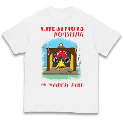 Chestnuts Roasting On An Open Fire Christmas kids t shirt