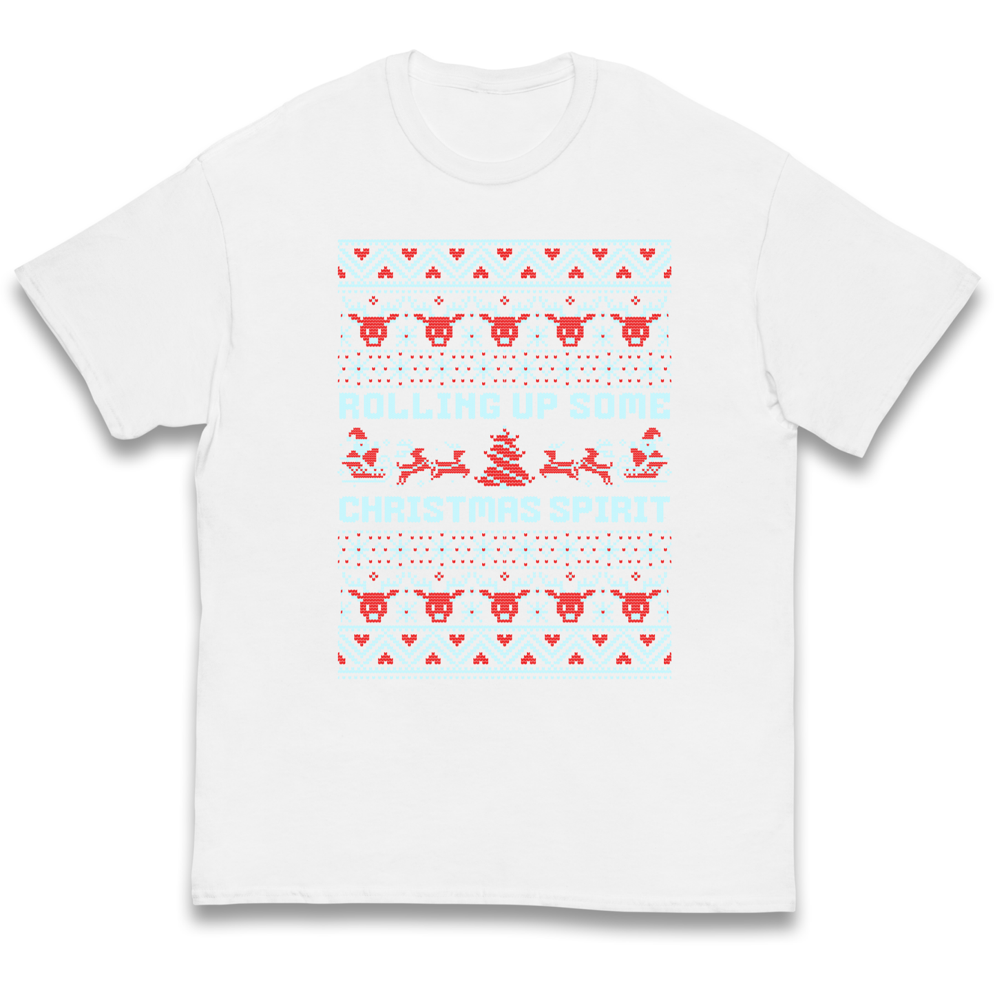 Rolling up Some Christmas Spirit kids t shirt