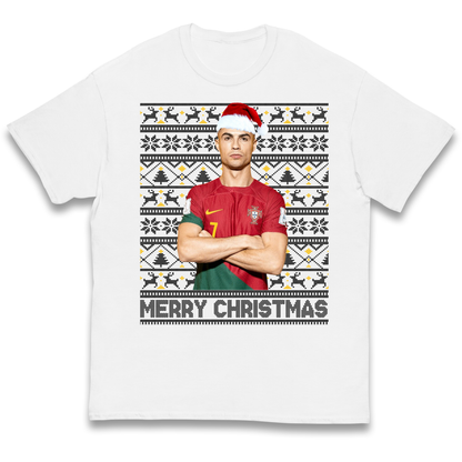 Merry Christmas Ronaldo kids t shirt