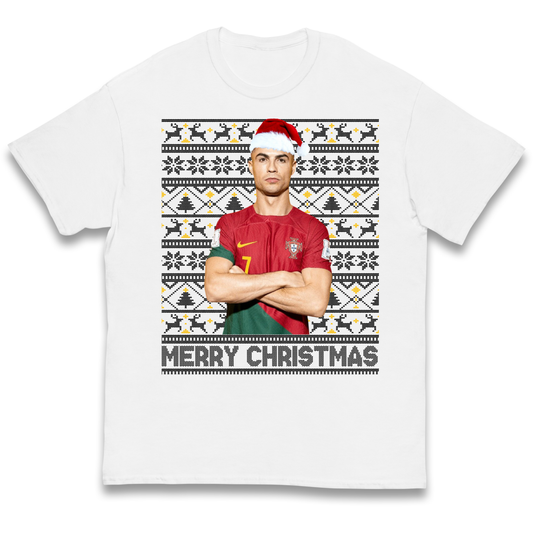 Merry Christmas Ronaldo kids t shirt