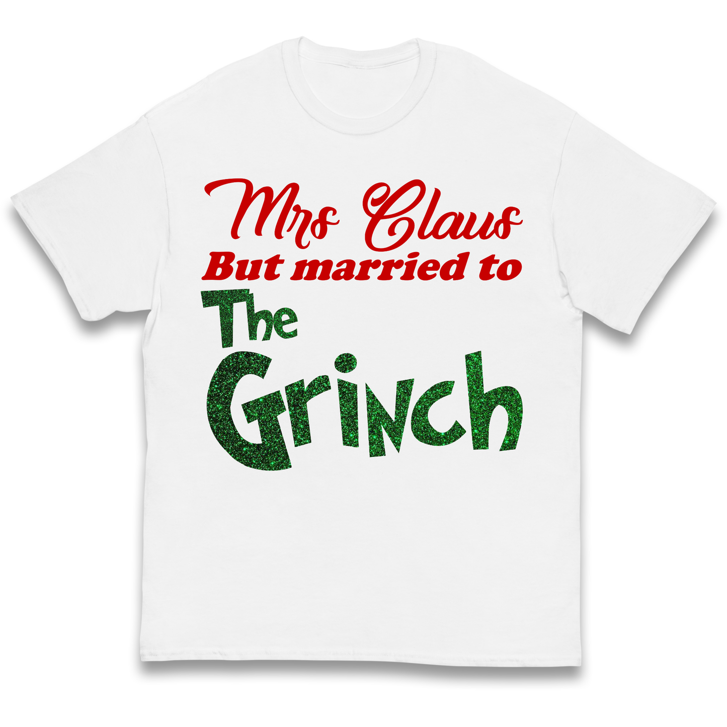 Mrs Claus But Married To The Grinch Christmas kids t shirt