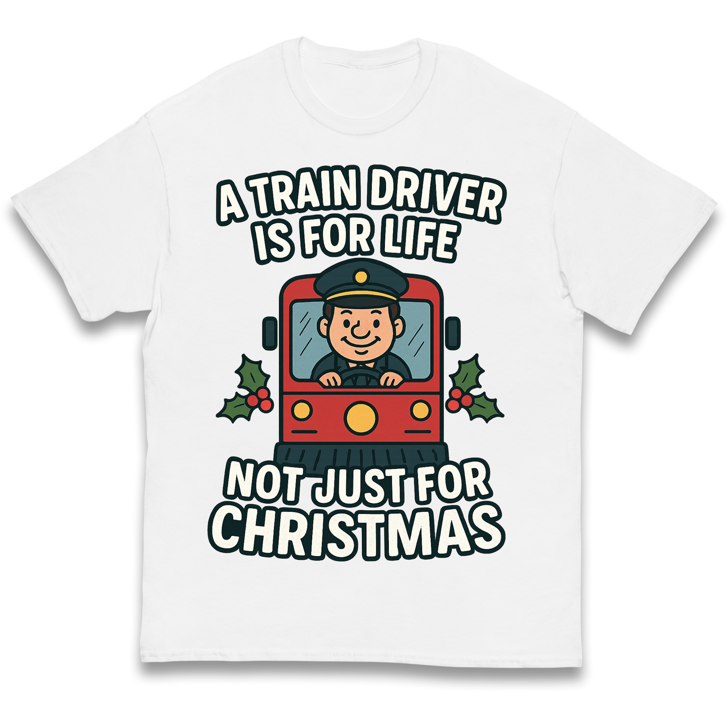 Train Driver Christmas Kids T Shirt