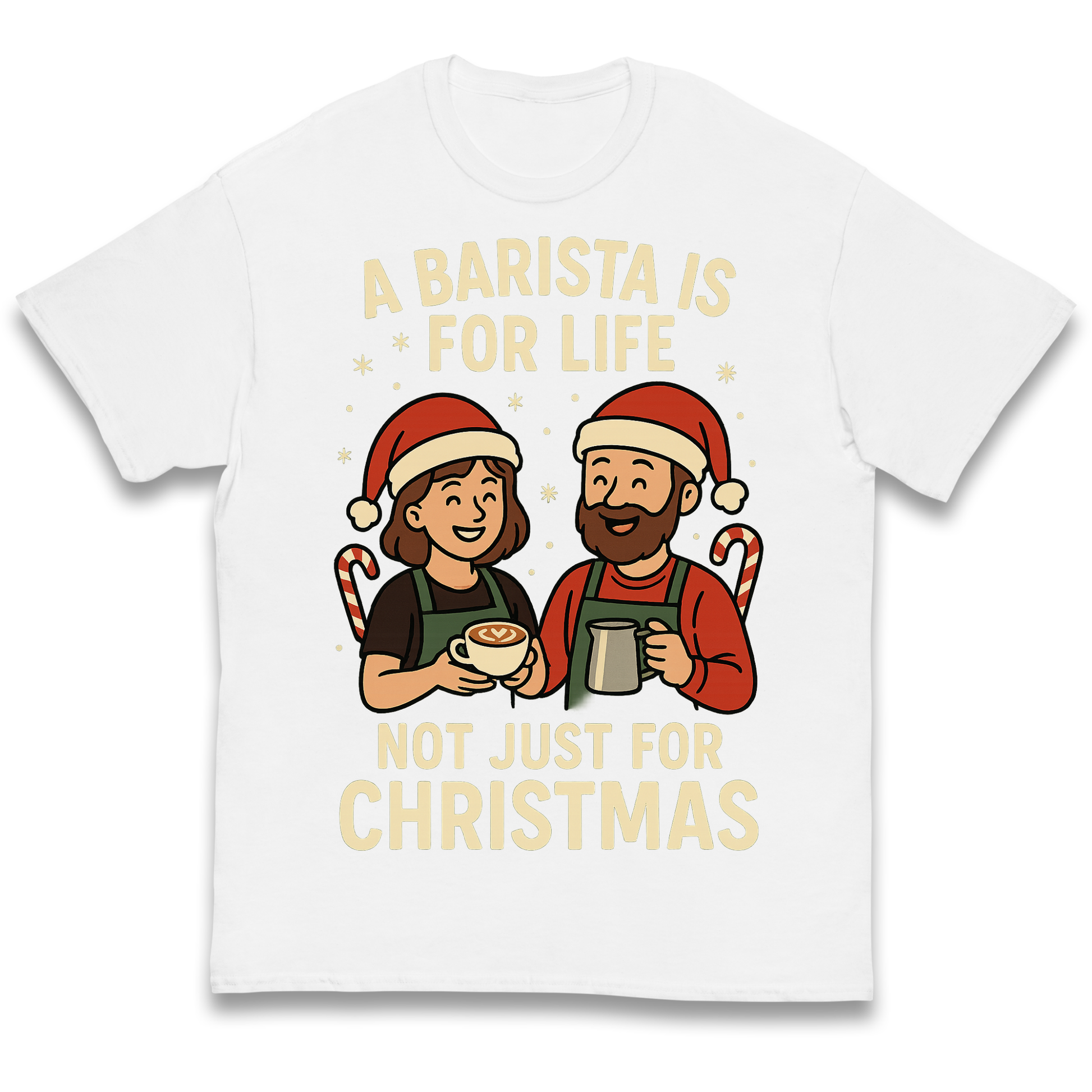 Barista Christmas Kids T Shirt