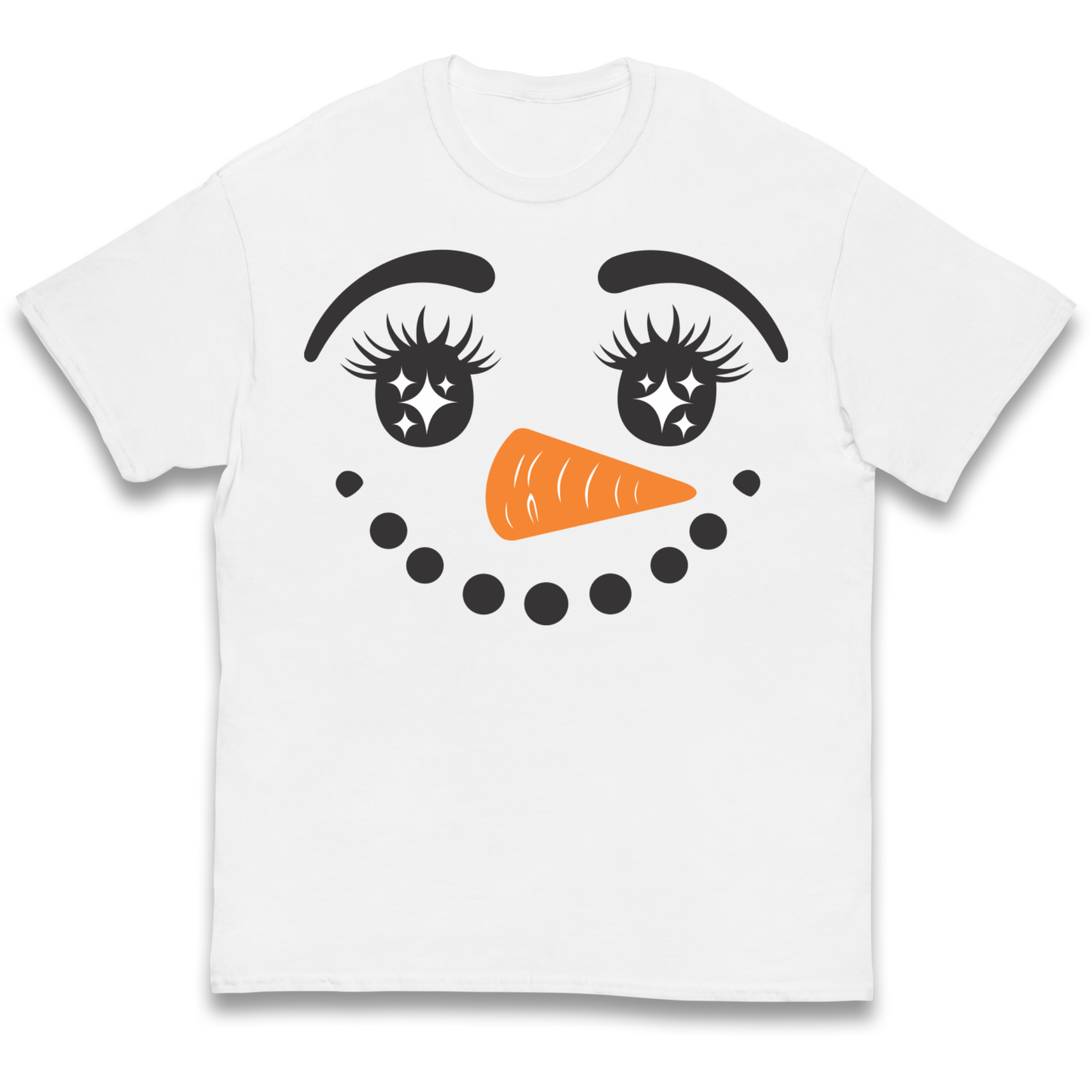 Snowman Face Christmas kids t shirt